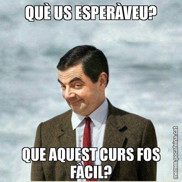 QUÈ US ESPERÀVEU? QUE AQUEST CURS FOS FÀCIL? - Mr. Bean