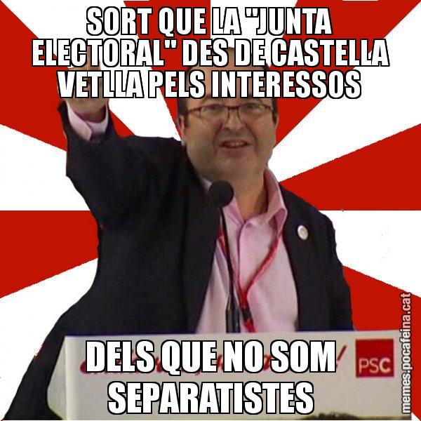 SORT QUE LA "JUNTA ELECTORAL" DES DE CASTELLA VETLLA PELS INTERESSOS DELS QUE NO SOM SEPARATISTES - Miquel Iceta
