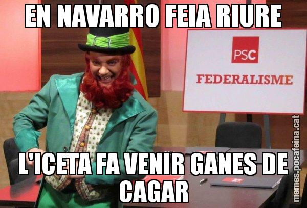 EN NAVARRO FEIA RIURE L'ICETA FA VENIR GANES DE CAGAR - Follet del federalisme