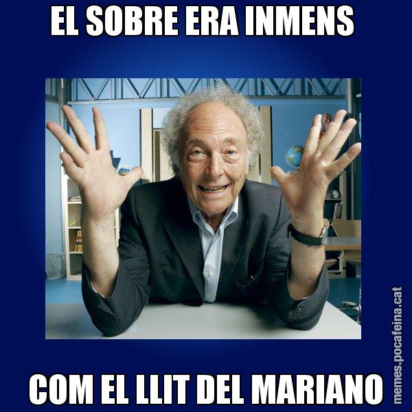 EL SOBRE ERA INMENS  COM EL LLIT DEL MARIANO - Eduard Punset
