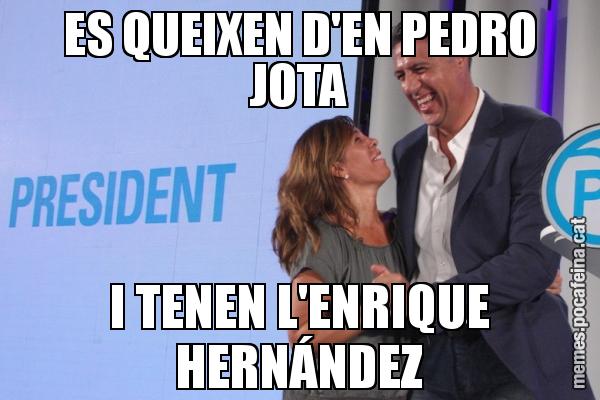 ES QUEIXEN D'EN PEDRO JOTA I TENEN L'ENRIQUE HERNÁNDEZ