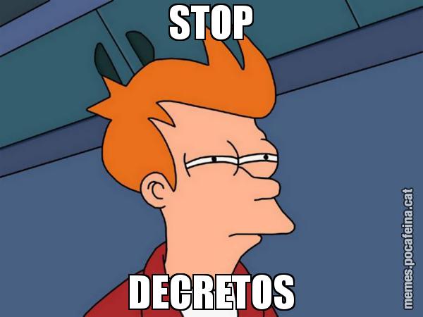 STOP DECRETOS - Futurama Fry