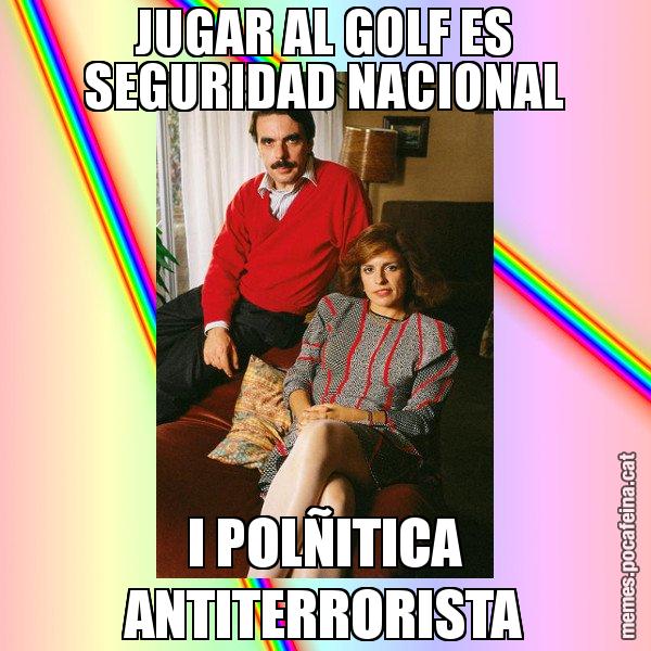 JUGAR AL GOLF ES SEGURIDAD NACIONAL I POLÑITICA ANTITERRORISTA - La Familia Ansar