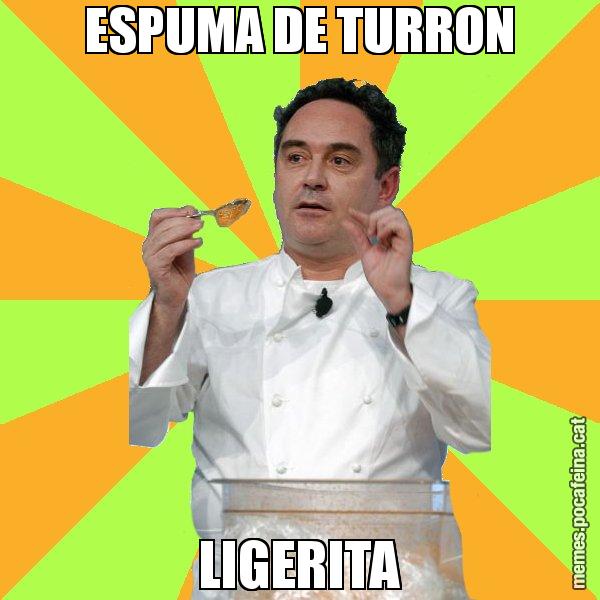 ESPUMA DE TURRON LIGERITA - Ferran Adrià