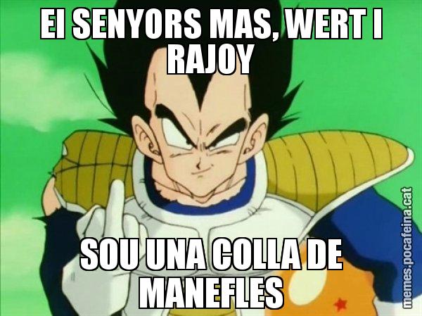 EI SENYORS MAS, WERT I RAJOY SOU UNA COLLA DE MANEFLES - Vegeta