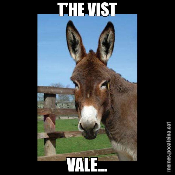 T'HE VIST VALE... - El burro Català