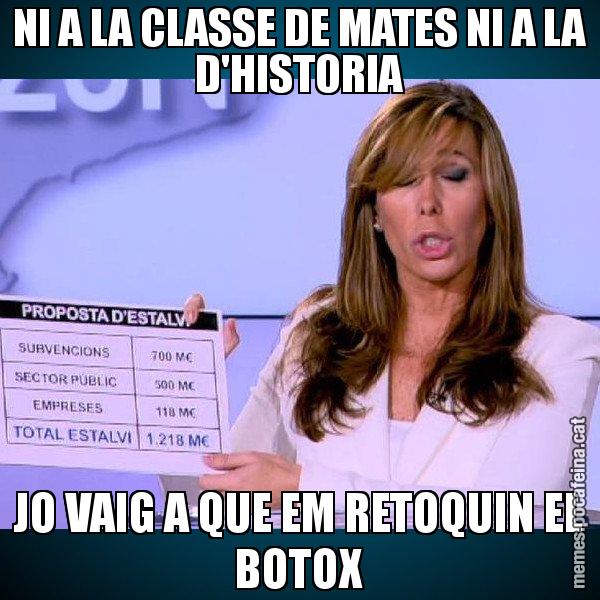 NI A LA CLASSE DE MATES NI A LA D'HISTORIA JO VAIG A QUE EM RETOQUIN EL BOTOX - Alícia Paper i Suma
