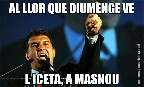 AL LLOR QUE DIUMENGE VE L ICETA, A MASNOU - Laporta al loro!