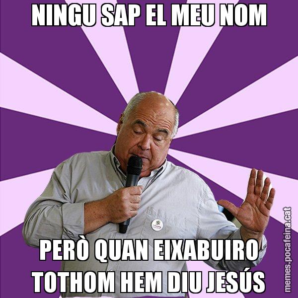 NINGU SAP EL MEU NOM PERÒ QUAN EIXABUIRO TOTHOM HEM DIU JESÚS - Lluís Rabell - 27S