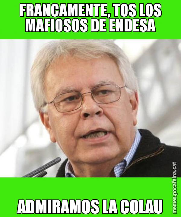 FRANCAMENTE, TOS LOS MAFIOSOS DE ENDESA ADMIRAMOS LA COLAU