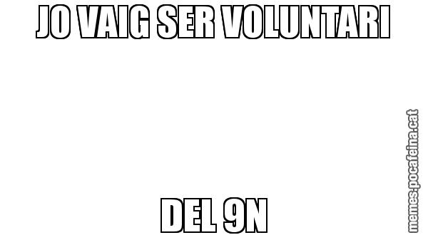 JO VAIG SER VOLUNTARI DEL 9N