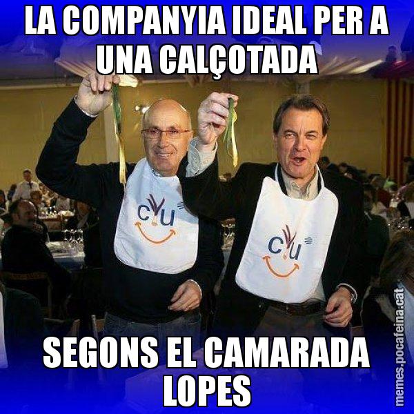 LA COMPANYIA IDEAL PER A UNA CALÇOTADA SEGONS EL CAMARADA LOPES - Calçotada CiU