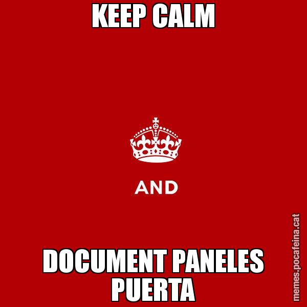 KEEP CALM DOCUMENT PANELES PUERTA - Keep