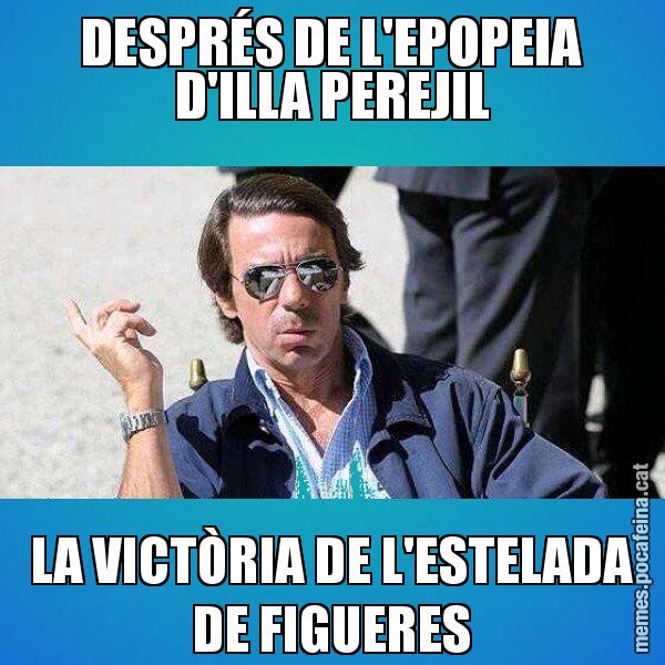 DESPRÉS DE L'EPOPEIA D'ILLA PEREJIL LA VICTÒRIA DE L'ESTELADA DE FIGUERES - Aznar Lupas