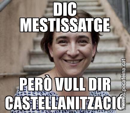 DIC MESTISSATGE PERÒ VULL DIR CASTELLANITZACIÓ