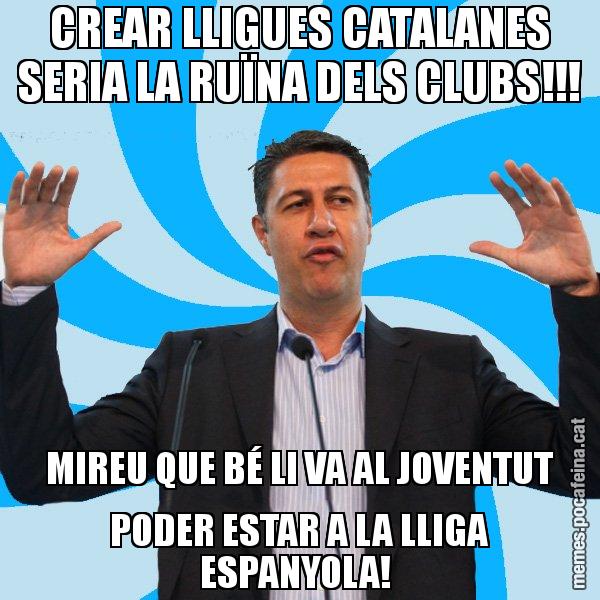 CREAR LLIGUES CATALANES SERIA LA RUÏNA DELS CLUBS!!! MIREU QUE BÉ LI VA AL JOVENTUT PODER ESTAR A LA LLIGA ESPANYOLA! - Xavier García Albiol - 27S