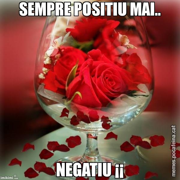 SEMPRE POSITIU MAI.. NEGATIU ¡¡