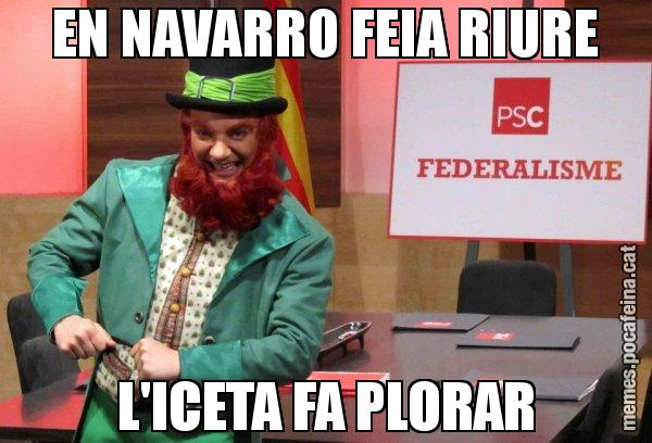 EN NAVARRO FEIA RIURE L'ICETA FA PLORAR - Follet del federalisme