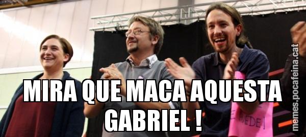 MIRA QUE MACA AQUESTA GABRIEL !