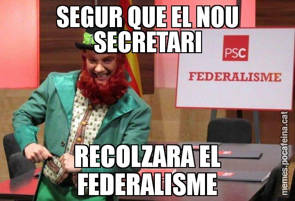 SEGUR QUE EL NOU SECRETARI RECOLZARA EL FEDERALISME - Follet del federalisme