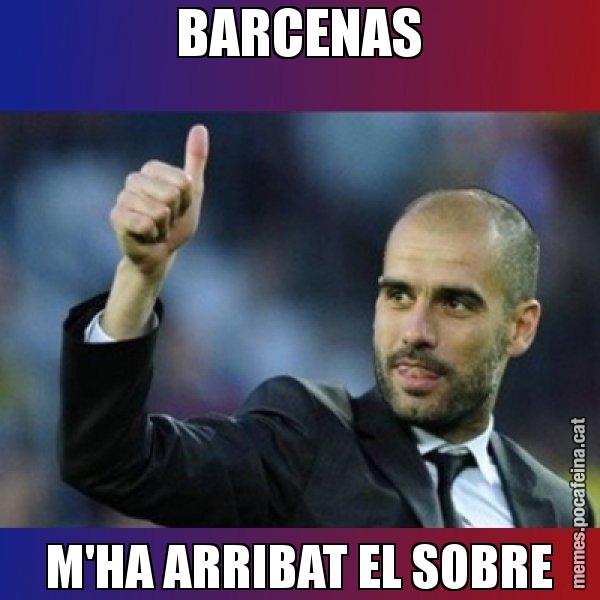 BARCENAS M'HA ARRIBAT EL SOBRE - Pep Guardiola