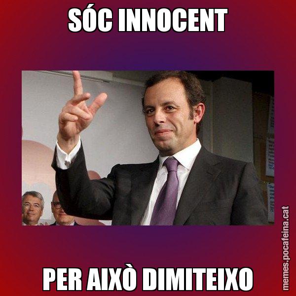 SÓC INNOCENT PER AIXÒ DIMITEIXO - Sandro Rossell
