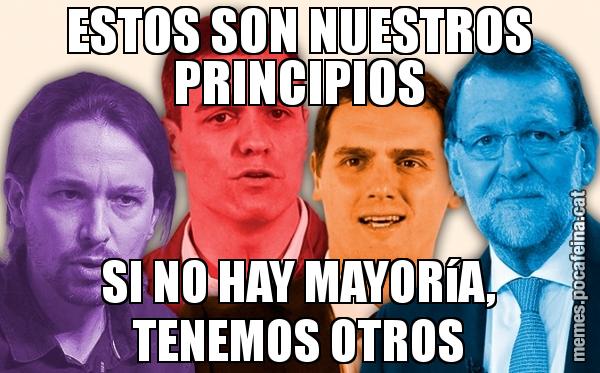 ESTOS SON NUESTROS PRINCIPIOS SI NO HAY MAYORíA, TENEMOS OTROS