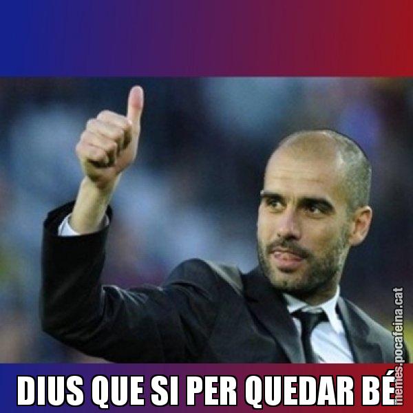 DIUS QUE SI PER QUEDAR BÉ - Pep Guardiola