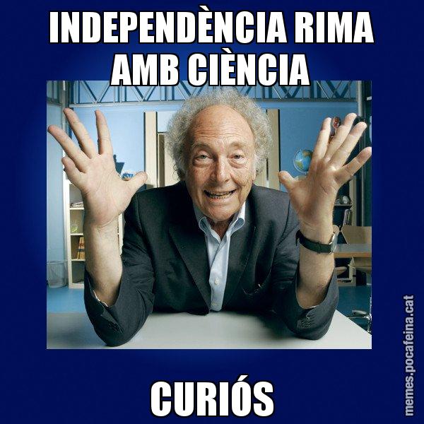 INDEPENDÈNCIA RIMA AMB CIÈNCIA CURIÓS - Eduard Punset