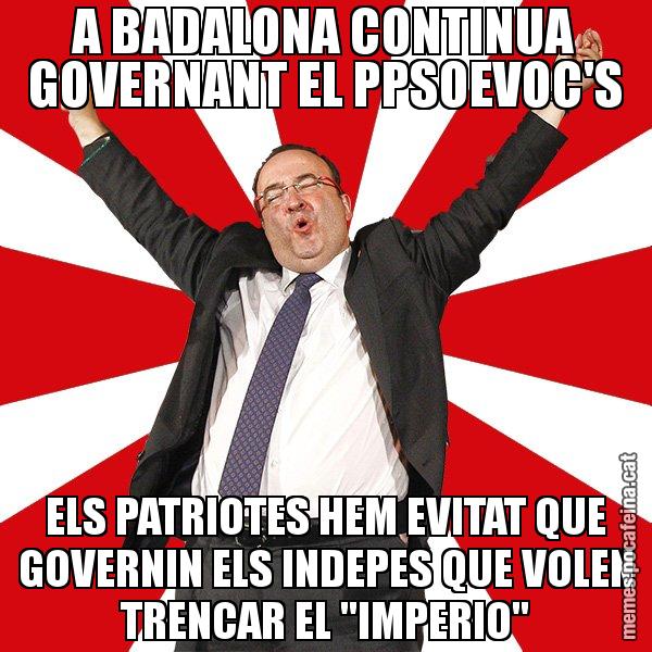 A BADALONA CONTINUA GOVERNANT EL PPSOEVOC'S ELS PATRIOTES HEM EVITAT QUE GOVERNIN ELS INDEPES QUE VOLEN TRENCAR EL "IMPERIO" - Miquel Iceta - 27S