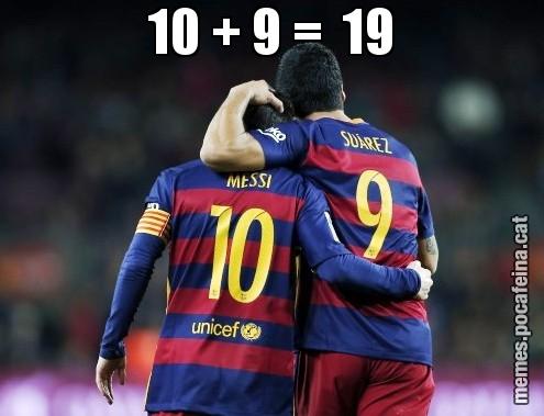 10 + 9 =  19