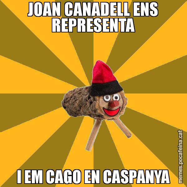 JOAN CANADELL ENS REPRESENTA I EM CAGO EN CASPANYA - El tió