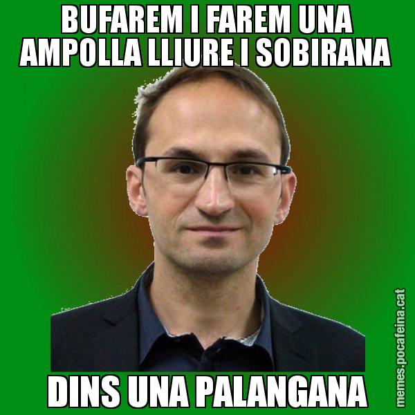 BUFAREM I FAREM UNA AMPOLLA LLIURE I SOBIRANA DINS UNA PALANGANA - Joan Herrera