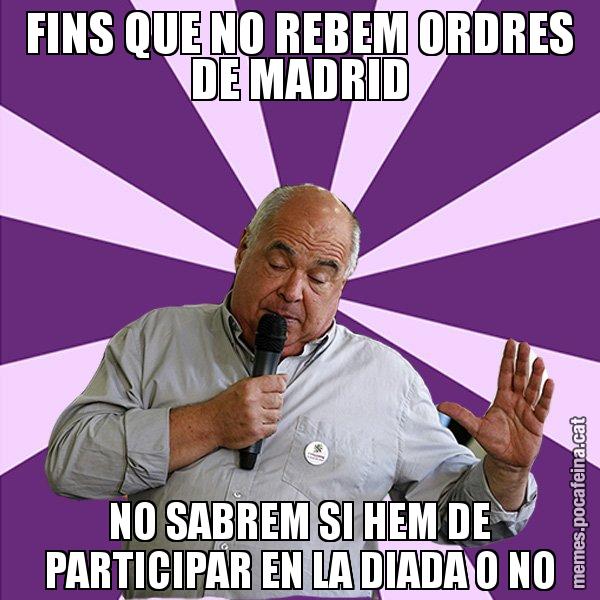 FINS QUE NO REBEM ORDRES DE MADRID NO SABREM SI HEM DE PARTICIPAR EN LA DIADA O NO - Lluís Rabell - 27S