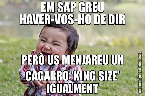 EM SAP GREU HAVER-VOS-HO DE DIR PERÒ US MENJAREU UN CAGARRO 'KING SIZE' IGUALMENT - El diabòlic nen asiàtic