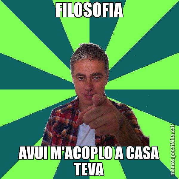 FILOSOFIA AVUI M'ACOPLO A CASA TEVA - Albert Om