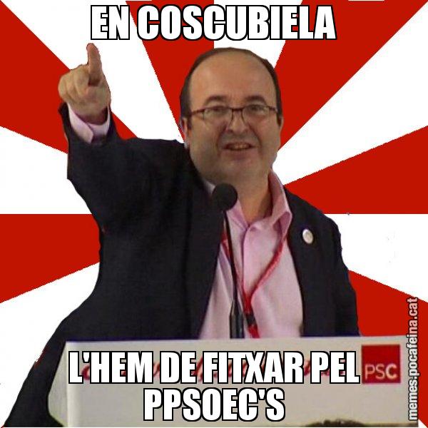 EN COSCUBIELA L'HEM DE FITXAR PEL PPSOEC'S - Miquel Iceta