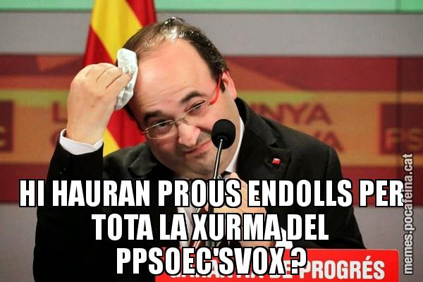 HI HAURAN PROUS ENDOLLS PER TOTA LA XURMA DEL PPSOEC'SVOX ?