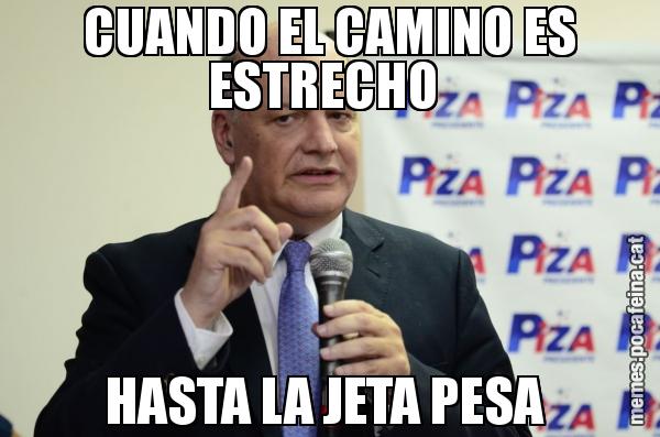 CUANDO EL CAMINO ES ESTRECHO  HASTA LA JETA PESA