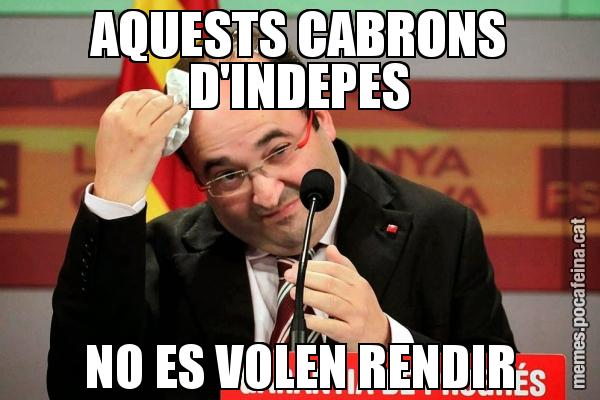 AQUESTS CABRONS D'INDEPES NO ES VOLEN RENDIR