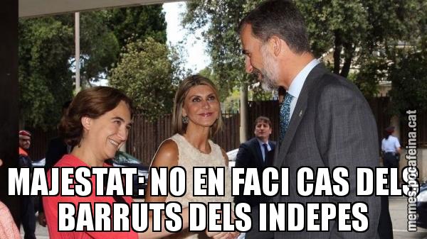 MAJESTAT: NO EN FACI CAS DELS BARRUTS DELS INDEPES