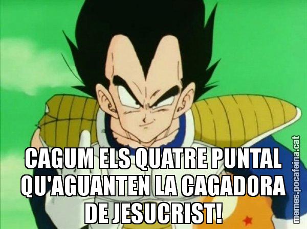 CAGUM ELS QUATRE PUNTAL QU'AGUANTEN LA CAGADORA DE JESUCRIST! - Vegeta