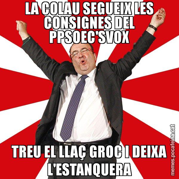 LA COLAU SEGUEIX LES CONSIGNES DEL PPSOEC'SVOX TREU EL LLAÇ GROC I DEIXA L'ESTANQUERA - Miquel Iceta - 27S