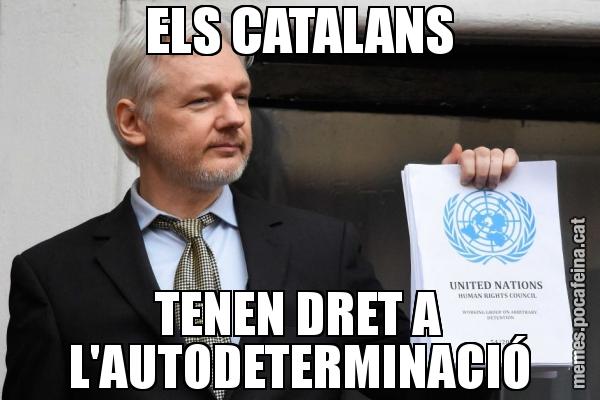 ELS CATALANS TENEN DRET A L'AUTODETERMINACIÓ