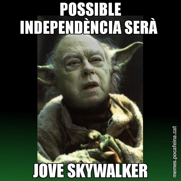 POSSIBLE INDEPENDÈNCIA SERÀ  JOVE SKYWALKER - Yodi Pujol