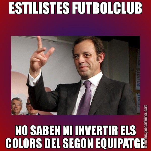 ESTILISTES FUTBOLCLUB NO SABEN NI INVERTIR ELS COLORS DEL SEGON EQUIPATGE - Sandro Rossell