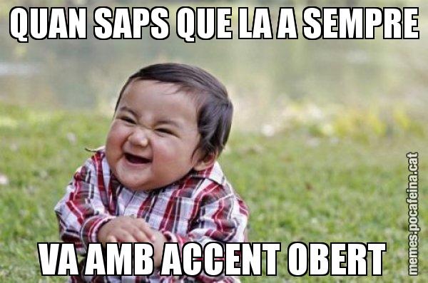 QUAN SAPS QUE LA A SEMPRE VA AMB ACCENT OBERT - El diabòlic nen asiàtic