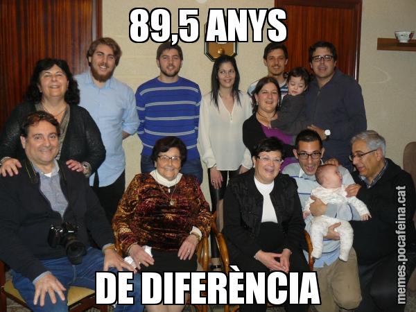 89,5 ANYS DE DIFERÈNCIA