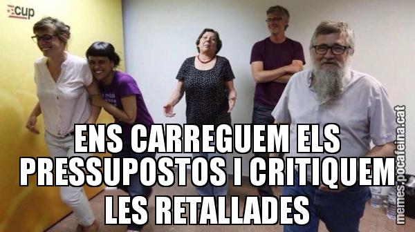 ENS CARREGUEM ELS PRESSUPOSTOS I CRITIQUEM LES RETALLADES