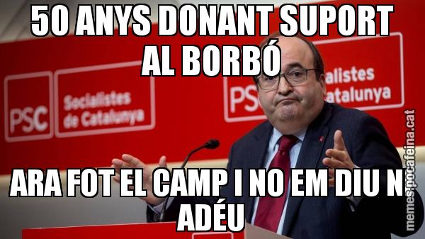 50 ANYS DONANT SUPORT AL BORBÓ ARA FOT EL CAMP I NO EM DIU NI ADÉU